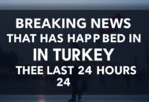 Türkiye’de Son 24 Saatte Gerçekleşen Anlık Haberler Breaking News That Has Happened in Turkey in the Last 24 Hours